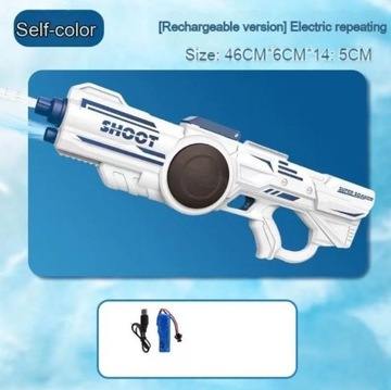 Pistolet na wodę elektryczny dla dzieci  niebieski