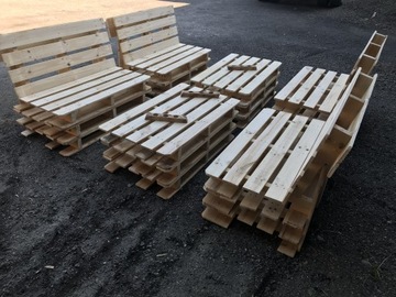 Drewniane meble ogrodowe z palet 