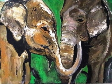 obraz "słoniowa miłość"