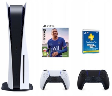Konsola PlayStation 5+FIFA22+dodatkowy pad+3 gry