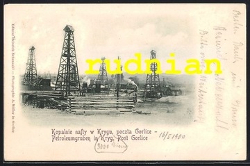 GORLICE Kopalnie nafty w Krygu 1900