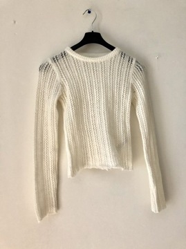 Sweter biały Bershka 