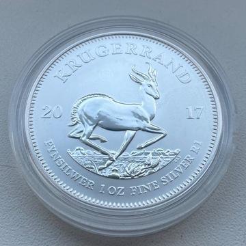 Krugerrand 2017 1 oz Ag 999 + certyfikat