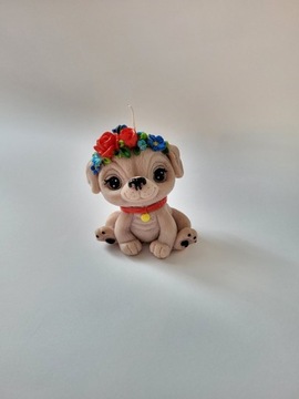 Świeca sojowa pies handmade