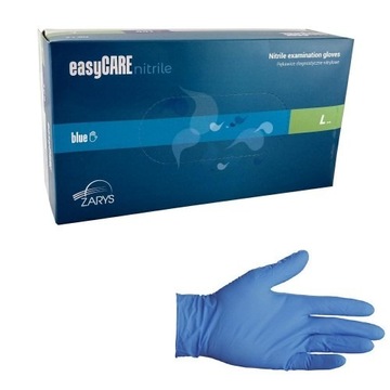 Rękawiczki nitrylowe easyCARE 100szt r. L