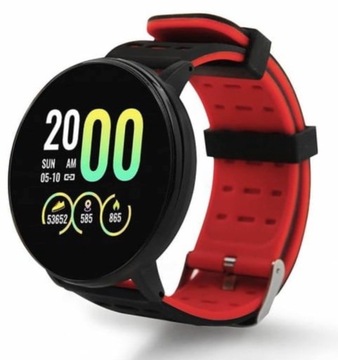  ZEGAREK SMARTWATCH M119 PLUS OPASKA SPORTOWA RED