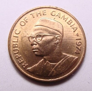 Gambia 1 butut 1974 r. PIĘKNA!