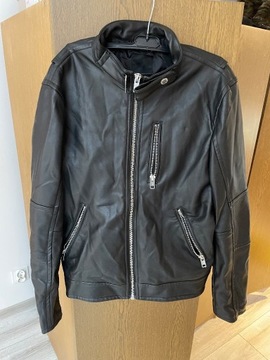 Kurtka męska skóra biker ramoneska H&M wiatrówka 