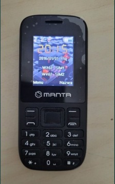 Telefon komórkowy Manta 1800 dual SIM  radio , MP3