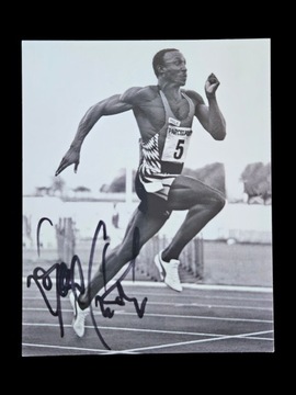 Linford CHRISTIE fotografia AUTOGRAF Lekkoatletyka