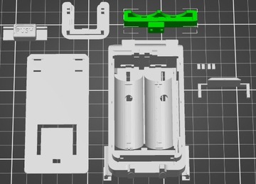 Obudowa akumulatorków typ 18650 - wydruk 3D