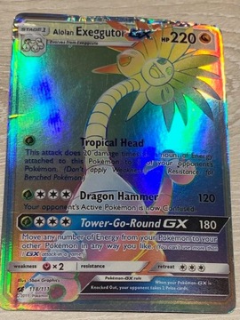 karta Pokemon Go Alolan Exeggutor GX