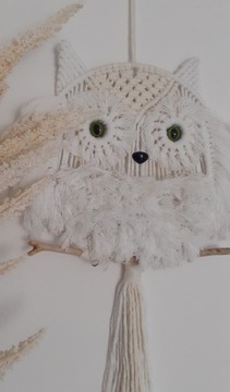 Sowa śnieżna Hedwiga-makrama