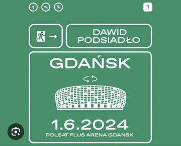 Dawid Podsiadło - Gdańsk 01.06.2024 - 2 bilety