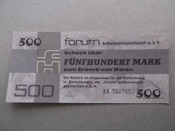 Niemcy NRD 500 marek 1979 ser.AA "forum"  UNC