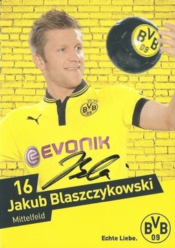 Jakub BŁASZCZYKOWSKI oryginalny autograf! BVB