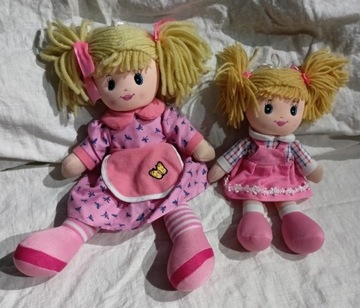 Dwie lalki blond duża 40cm mała 30cm