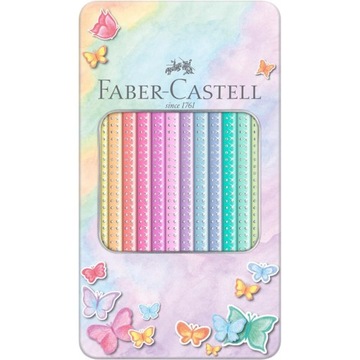 Kredki ołówowe Sparkle Pastel 12kol Faber Castel