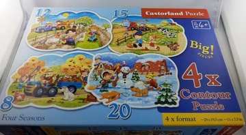 Castorland Puzzle – Four Seasons / Cztery pory roku, puzzle dla dzieci 4+