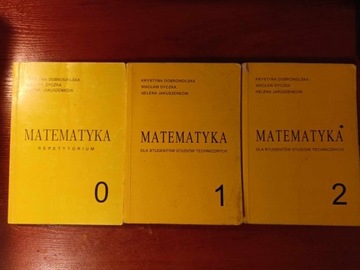 Matematyka dla studentów komplet 0 1 2 Dobrowolska