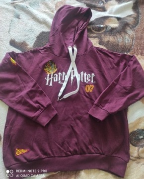 Bordowa bluza z kapturem Harry Potter Sinsay