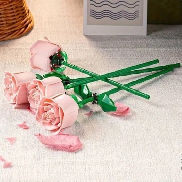 Zestaw Lego Kwiat róży RÓŻOWY