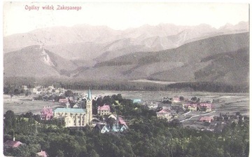 ZAKOPANE- Ogólny widok Zakopanego - 1909