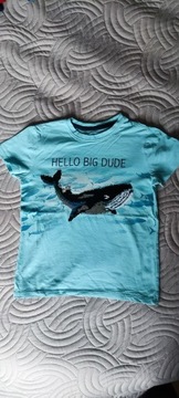  T-shirt dla chłopca rozmiar 122 cekinki Pepco