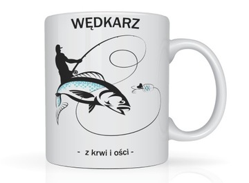 Kubek dla wędkarza ryby fishing + imię Nowość