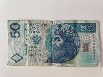 Banknot 50 zł z serii „555”