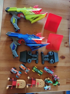 Nerf nitro wyrzutnia i samochodziki i angry birds