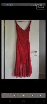 Czerwona suknia . Polecam