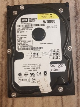 Dysk Twardy HDD IDE ATA Western Digital 80 GB