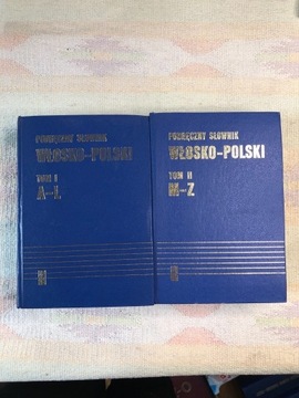 Podręczny słownik włosko-polski Tom 1A-L ,Tom 2M-Z