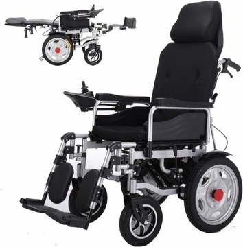 Składany Wózek Inwalidzki Elektryczny Akumulatorowy 6 km/h