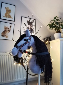 Koń Hobby Horse na kiju + zestaw - Szarlota 
