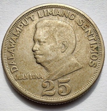 FILIPINY 25 Sentimos 1967 ŁADNA
