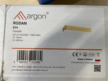 Argon Rodan 874 kinkiet lampa ścienna
