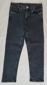 ZARA spodnie GRANAT jeans proste 134