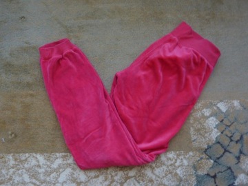 Cubus czerwone dresowe spodnie damskie welur  r 36