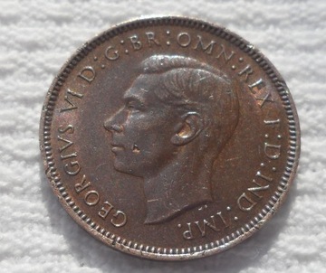 Brytania UK Jerzy VI Farthing 1/4 penny pensa 1946