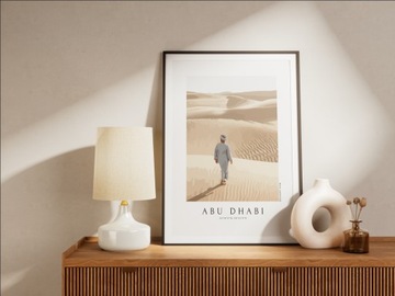 Plakat pustynia, Abu Dhabi, 30x40