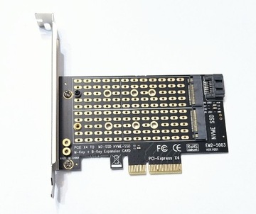 Karta PCIe Adapter M.2 NVMe SSD do starszych PC 