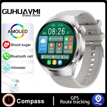 GT4 PRO Smart Watch męski Bluetooth Call GPS NFC 