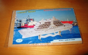 Luxury Yacht P044-8 drewniany model puzzle 3D nowy