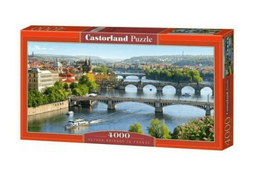 Puzzle Castorland 4000 Mosty na Vełtawie Vltava