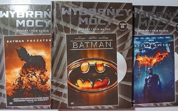 BATMAN + POCZĄTEK + MROCZNY RYCERZ 3 filmy DVD