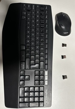 Zestaw Logitech K850 i M720 - trzy odbiorniki