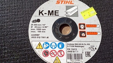 K-ME Stihl tarcza 2szt piła do stali 350mm