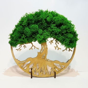 Małe Drzewo Życia – ozdoba z mchem